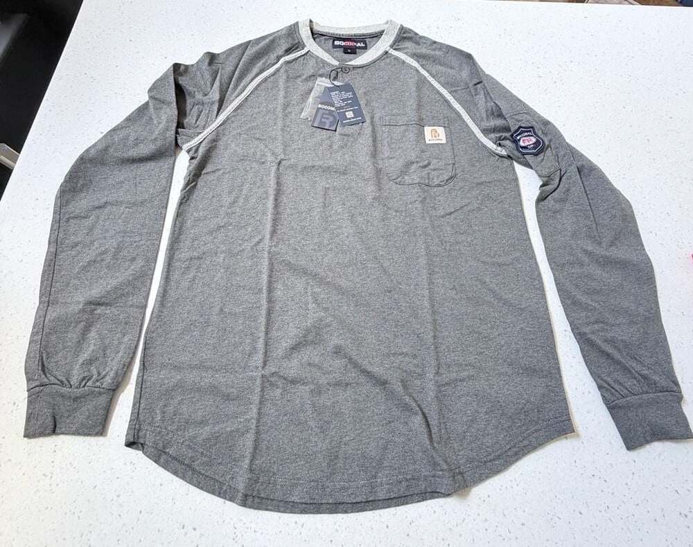 Bocomal Long Sleeve Flame Resistant FR Henley Shirt
